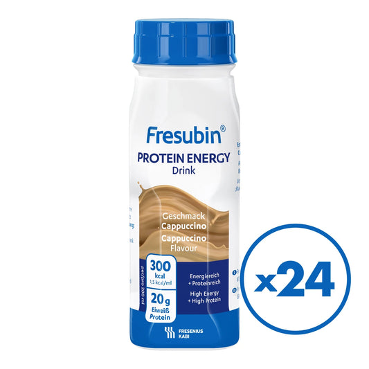 FRESUBIN Protein Energy Drink Cappuccino 24 pulloa säästöpakkaus