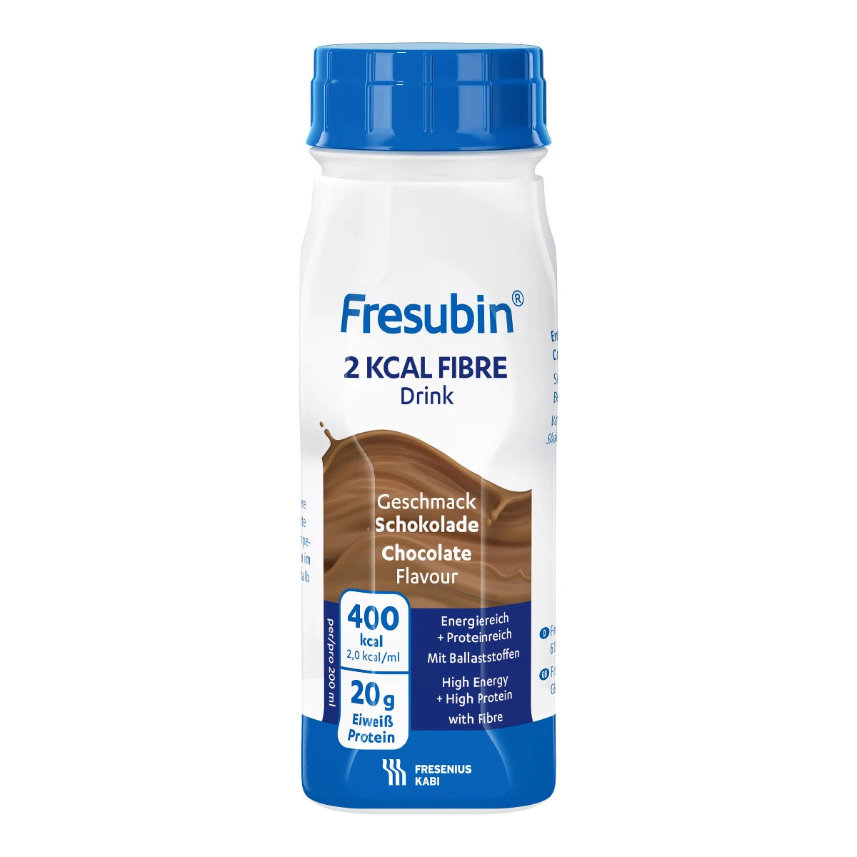 FRESUBIN 2 kcal Fibre Drink suklaa 4x200 ml täydennysravintovalmiste