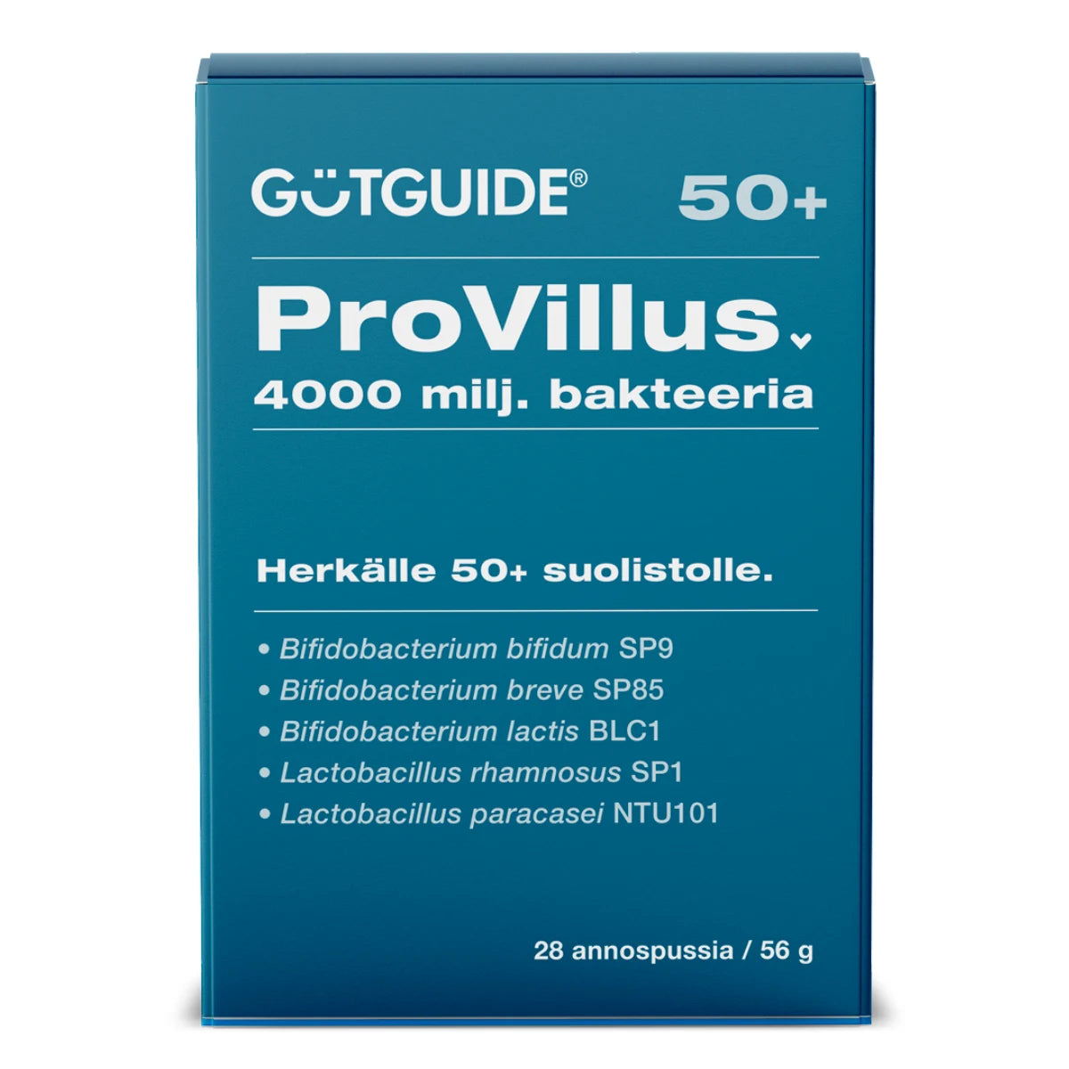 GUTGUIDE ProVillus 50+ 28 annospussia