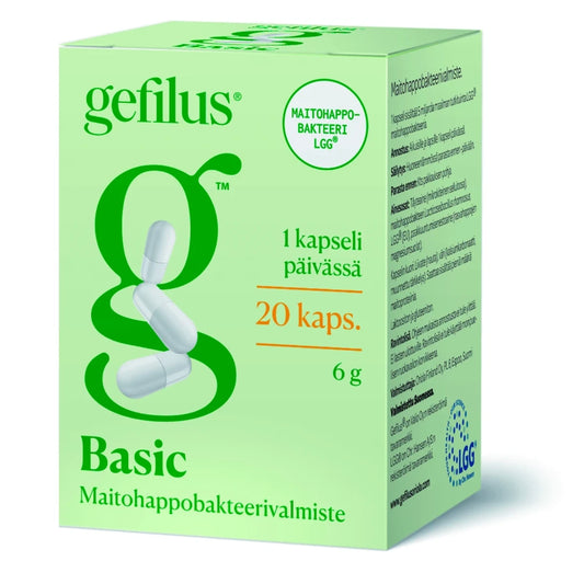 GEFILUS Basic kapseli 20 kpl maitohappobakteerivalmiste