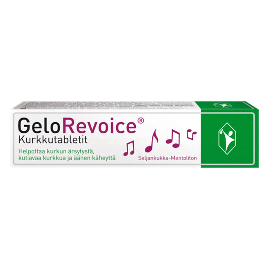 GeloRevoice Kurkkutabletti Seljankukka-Mentoliton 20 kpl