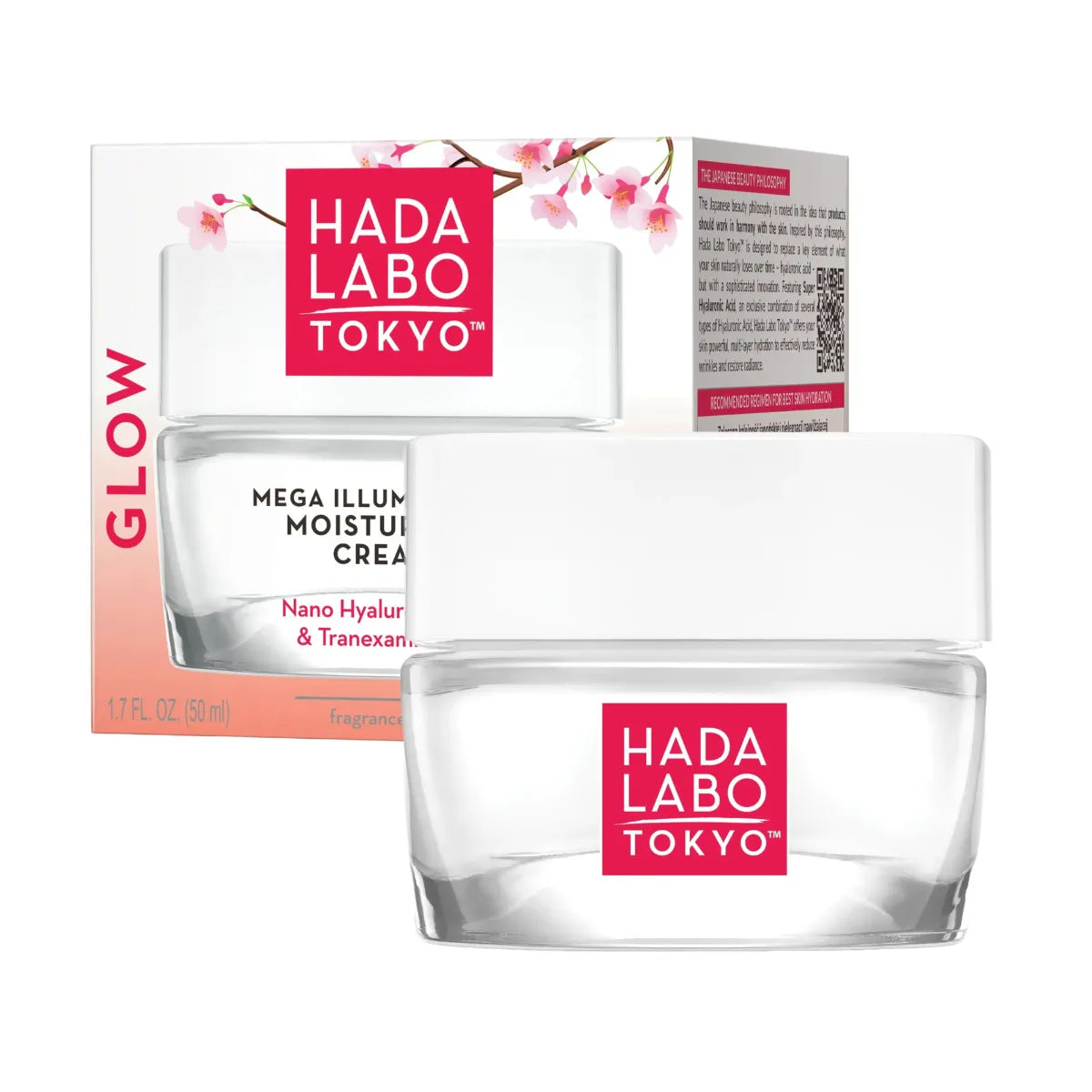 HADA Labo Tokyo Glow Mega Illuminating Moisturizer Cream megakosteuttava kasvovoide