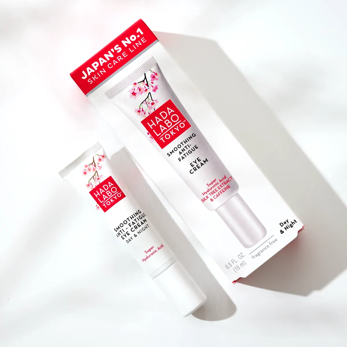 Hada Labo Tokyo Smoothing Anti-Fatigue Eye Cream 15 ml – silmänympärysvoide tummille silmänalusille