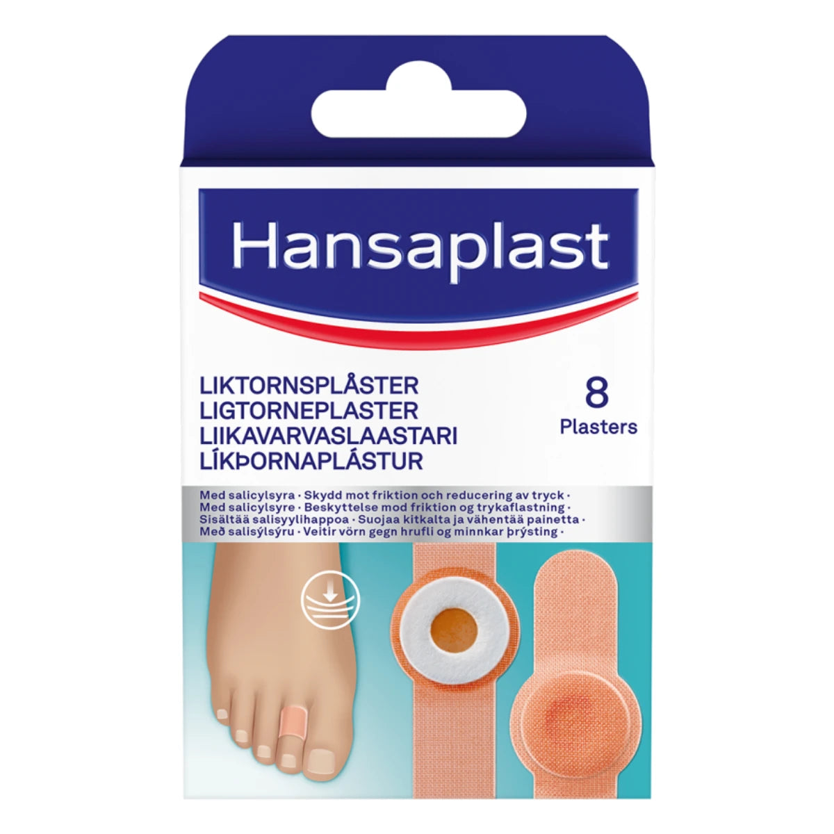 Hansaplast Corn plaster liikavarvas / känsälaastari 8 kpl ...