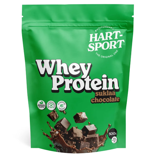 Hart-Sport Whey Protein Chocolate 500 g – suklaanmakuinen heraproteiinijauhe