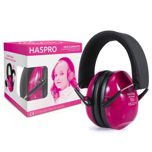 HASPRO Kids lapsen yli 4 v kuulosuojaimet pinkki 1 kpl