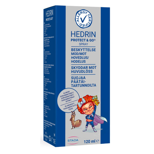 HEDRIN Protect & Go Spray päätäitartunnan estoon 120 ml