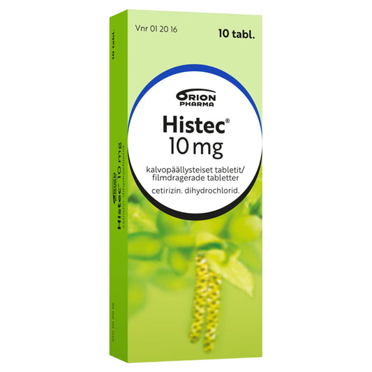 HISTEC 10 mg tabletti, kalvopäällysteinen 10 tabl