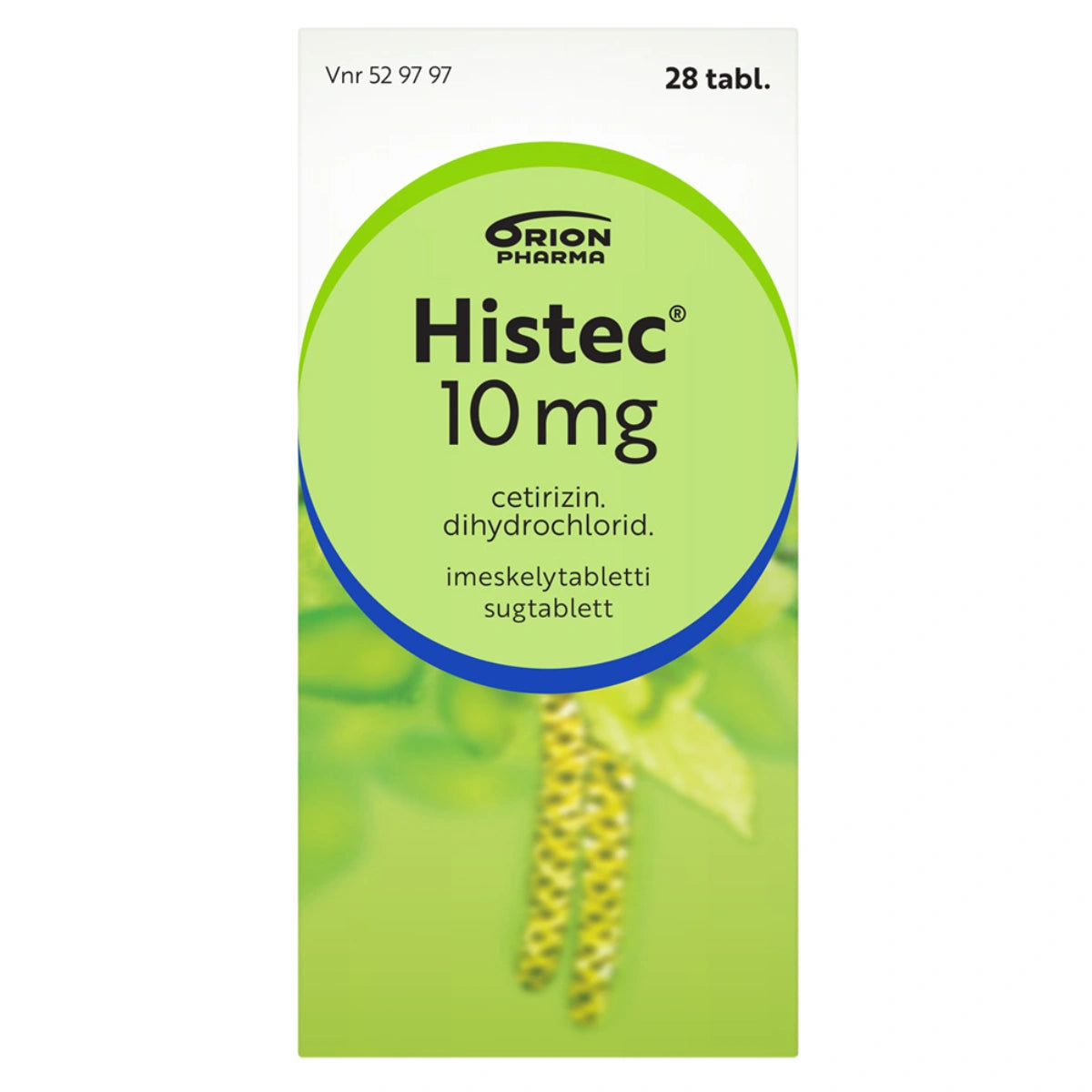 HISTEC 10 mg imeskelytabletti 28 kpl