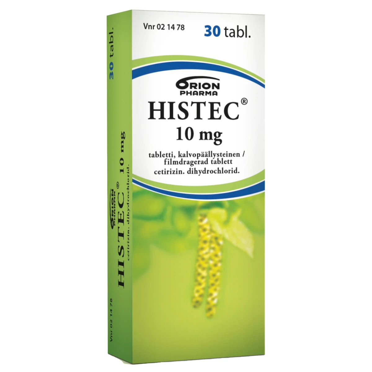 HISTEC 10 mg tabletti, kalvopäällysteinen 30 kpl