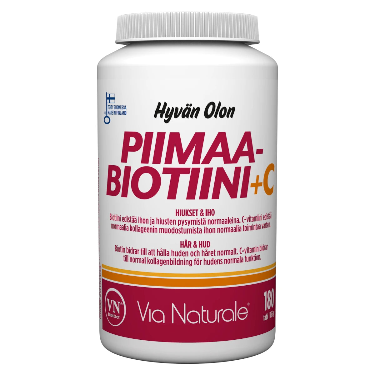 Hyvän Olon Piimaa Biotiini + C-vitamiini 180 tabl