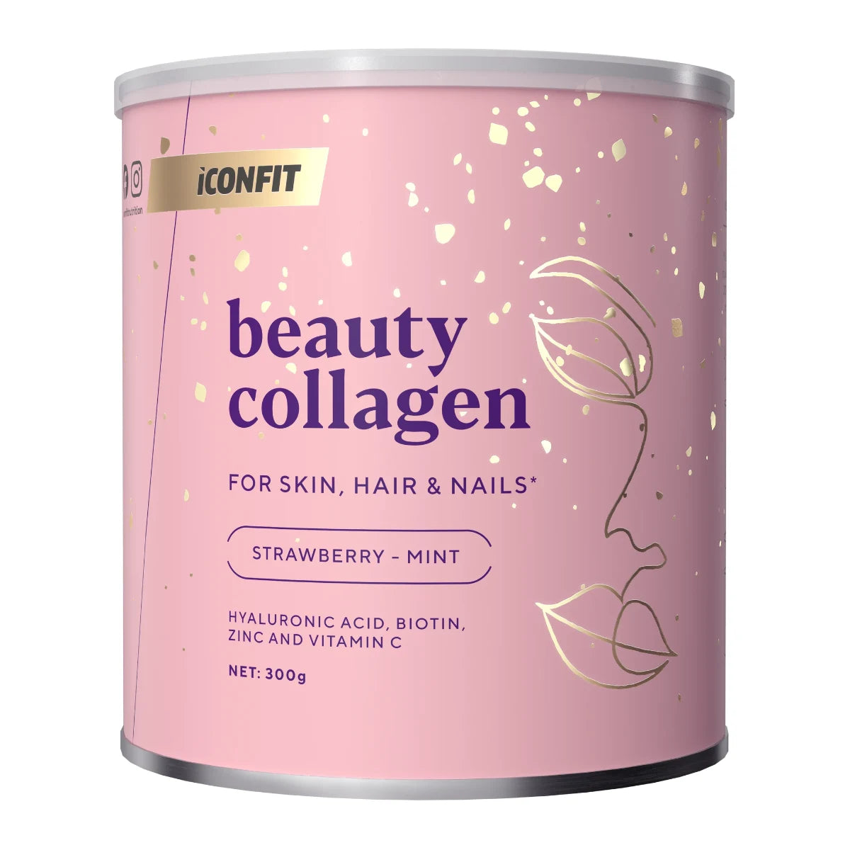 ICONFIT Beauty Collagen Mansikka & Minttu 300 g