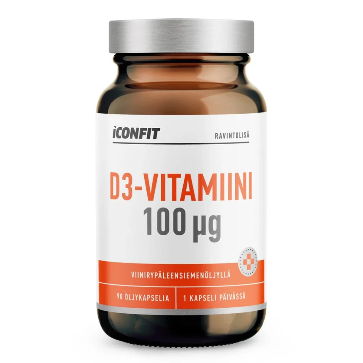 ICONFIT D3-Vitamiini 100 mikrog Viinirypäleensiemenöljyllä 90 kaps