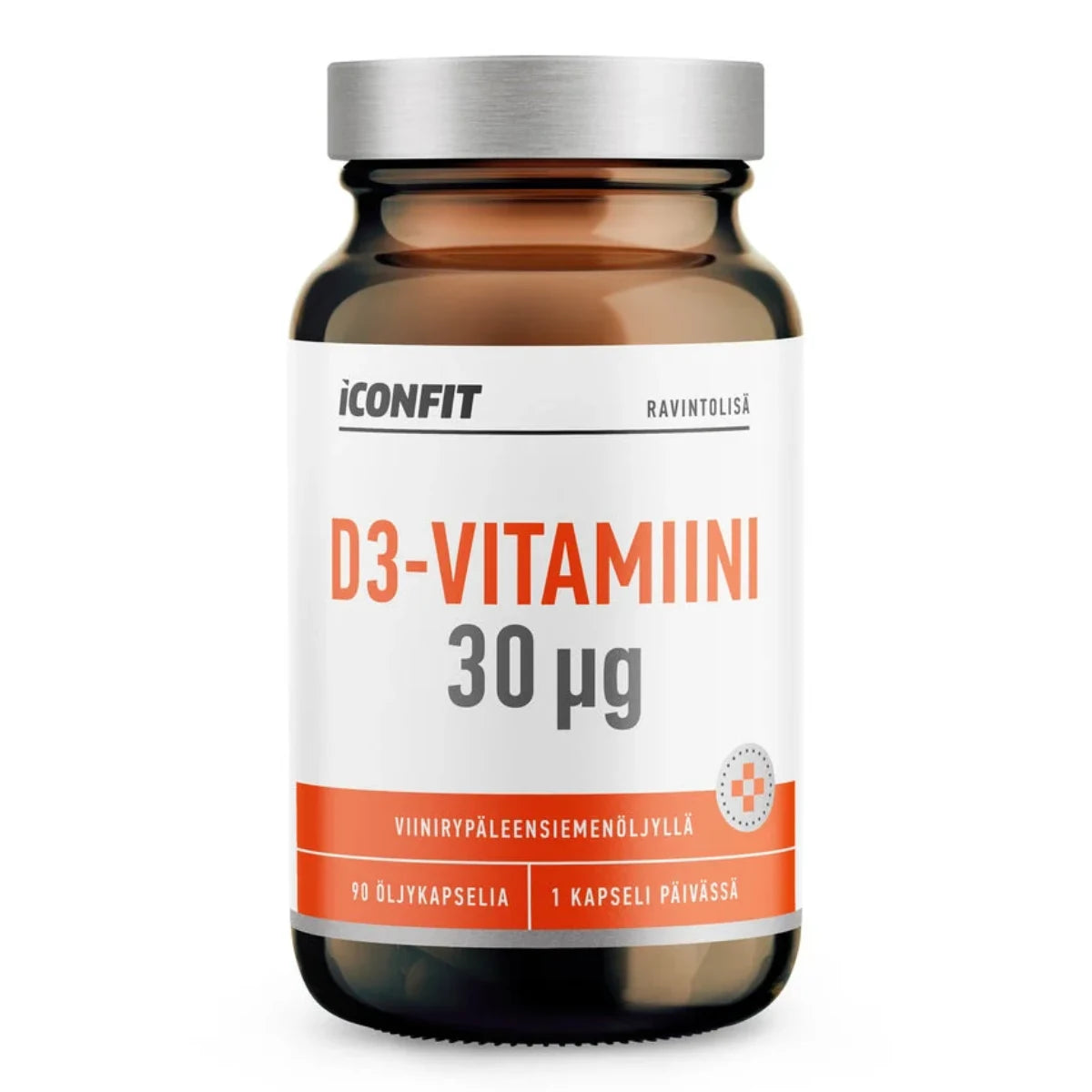 ICONFIT D3-vitamiini 30 µg viinirypäleensiemenöljyllä 90 kaps