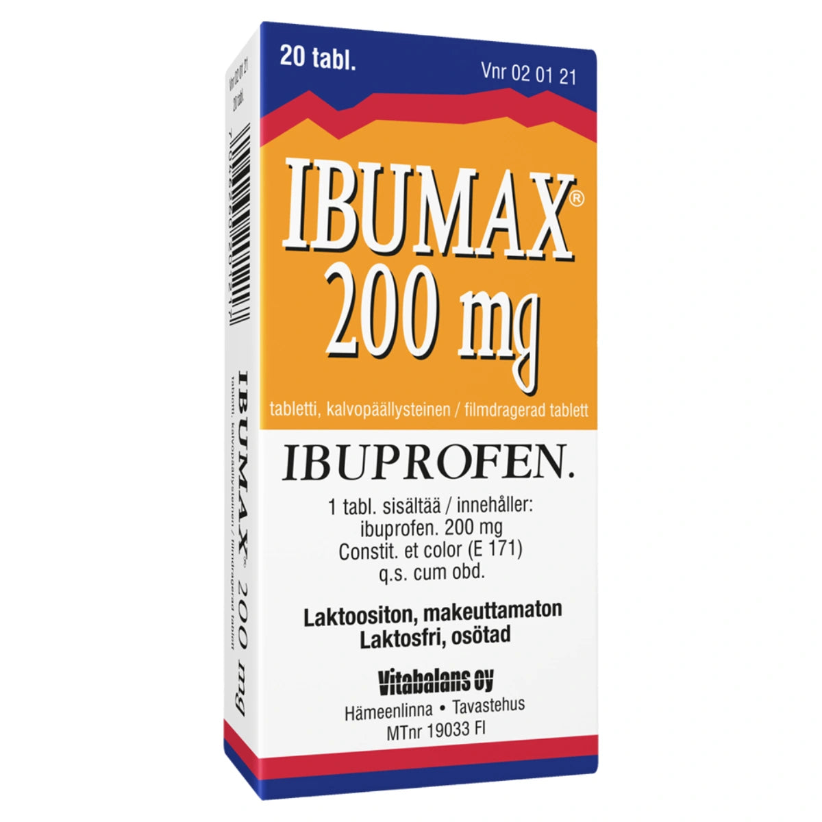 IBUMAX 200 mg tabletti, kalvopäällysteinen 20 kpl