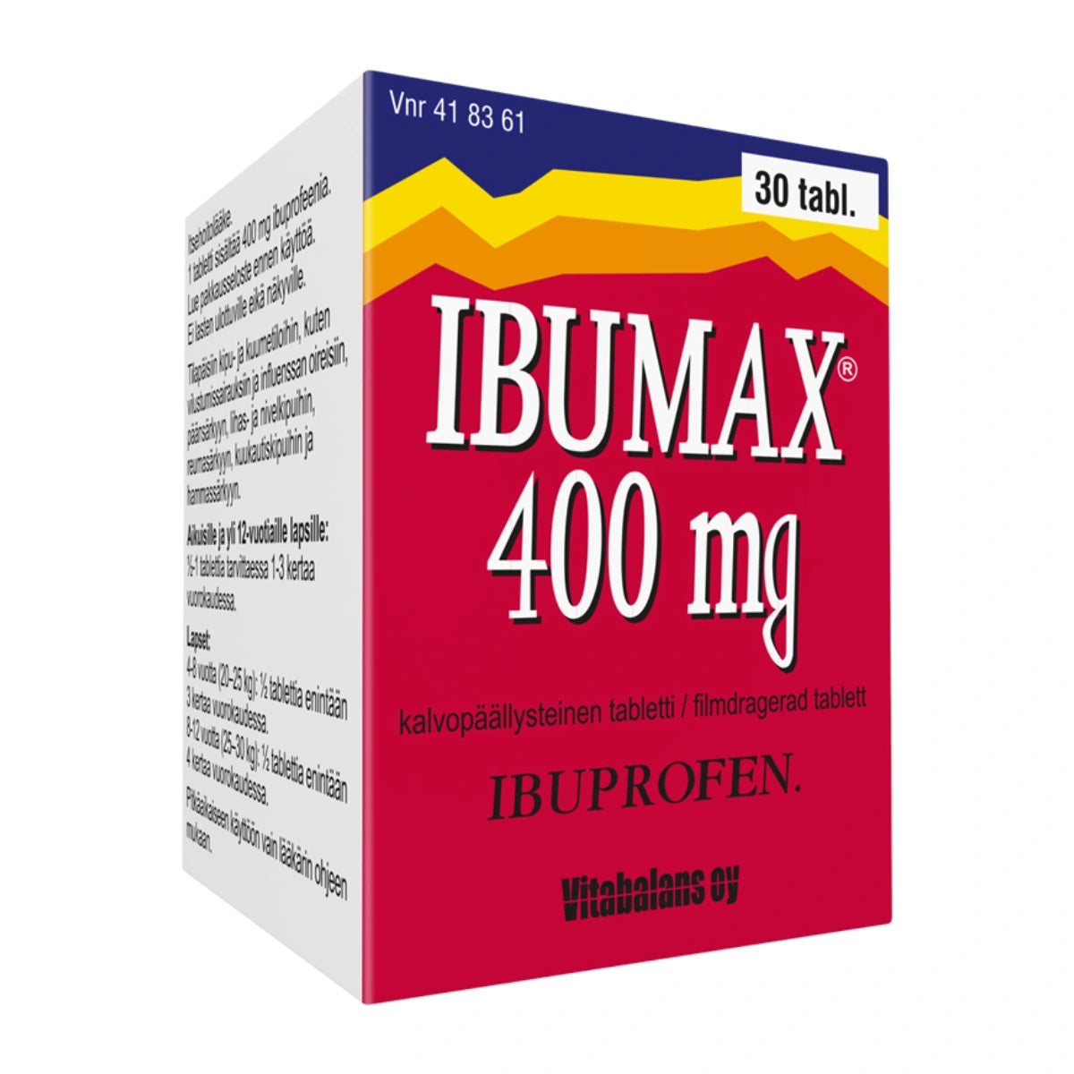 IBUMAX 400 mg tabletti, kalvopäällysteinen 30 kpl purkki