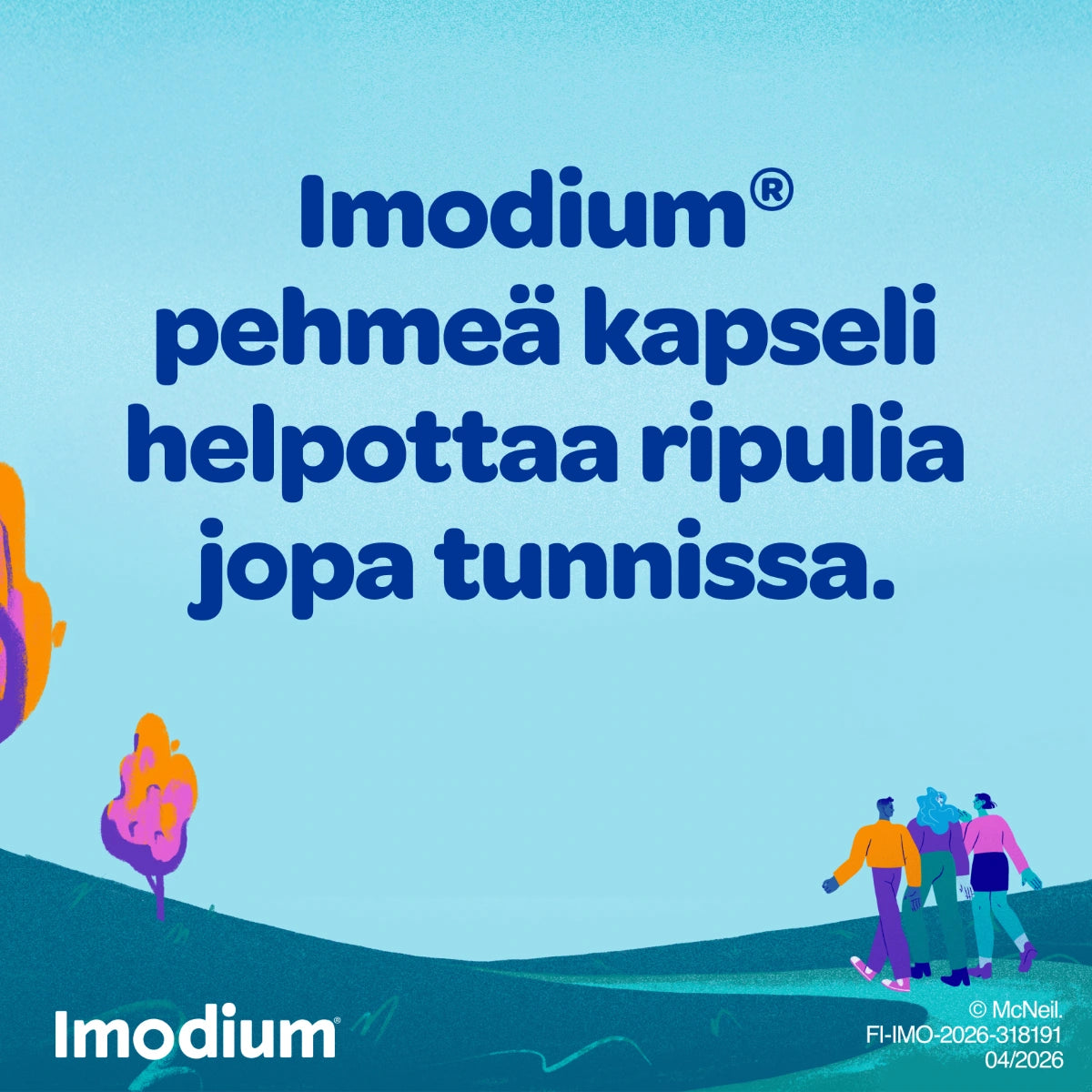IMODIUM 2 mg kapseli, pehmeä 12 kpl helpottaa ripulia jopa tunnissa