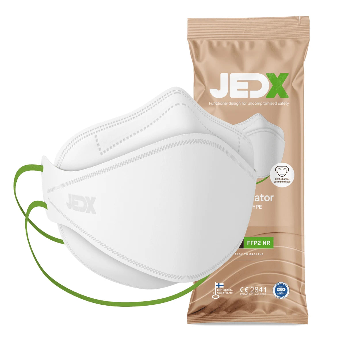JedX FFP2 NR Fish Type hengityssuojain 1 kpl