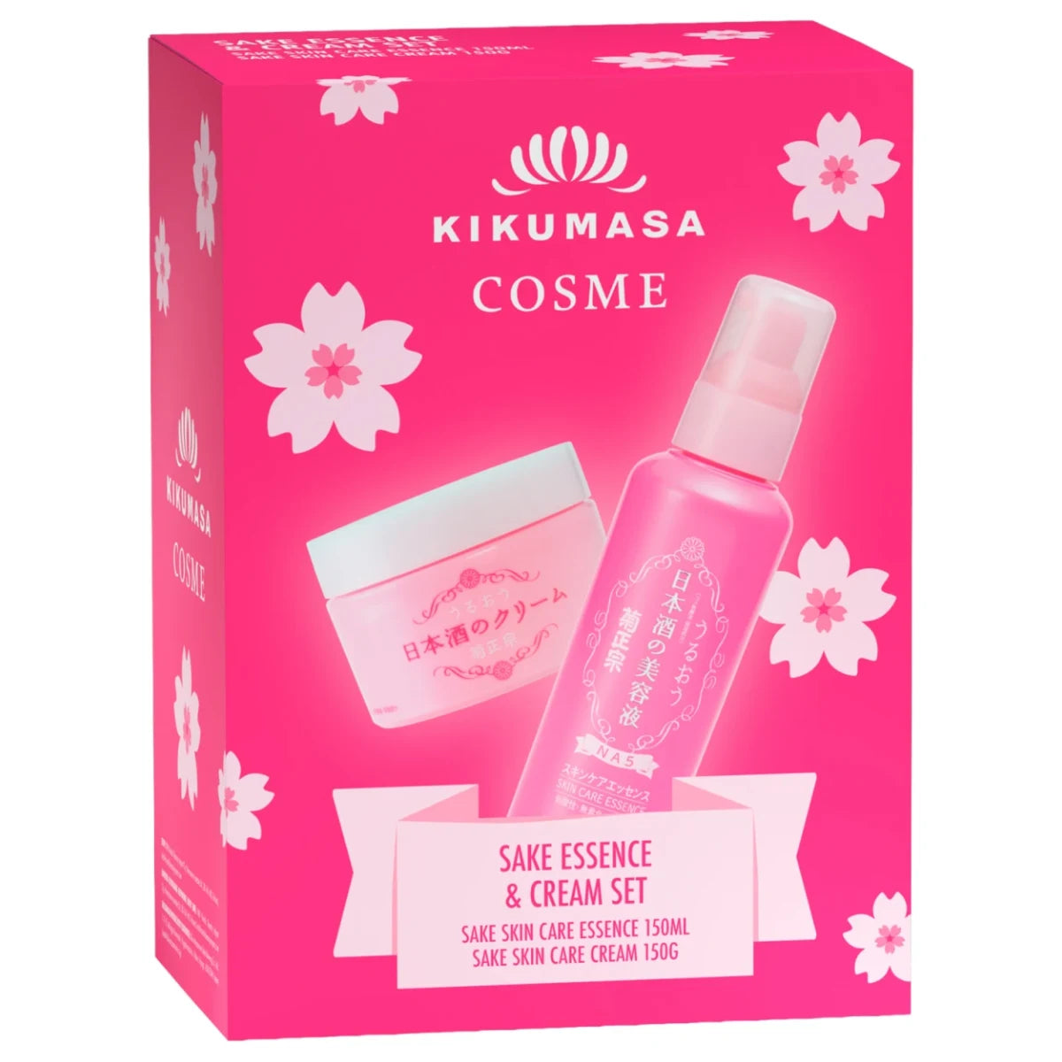KIKU-MASAMUNE Sake Essence &amp; Cream Set – kosteuttava ja kirkastava sake-ihonhoitoduo