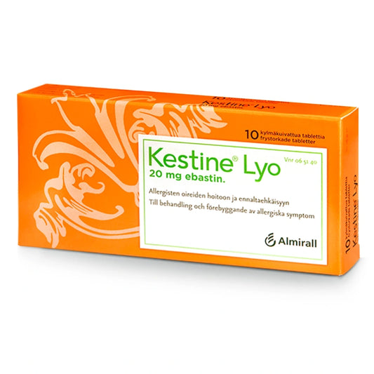 KESTINE LYO 20 mg tabletti, kylmäkuivattu 10 kpl