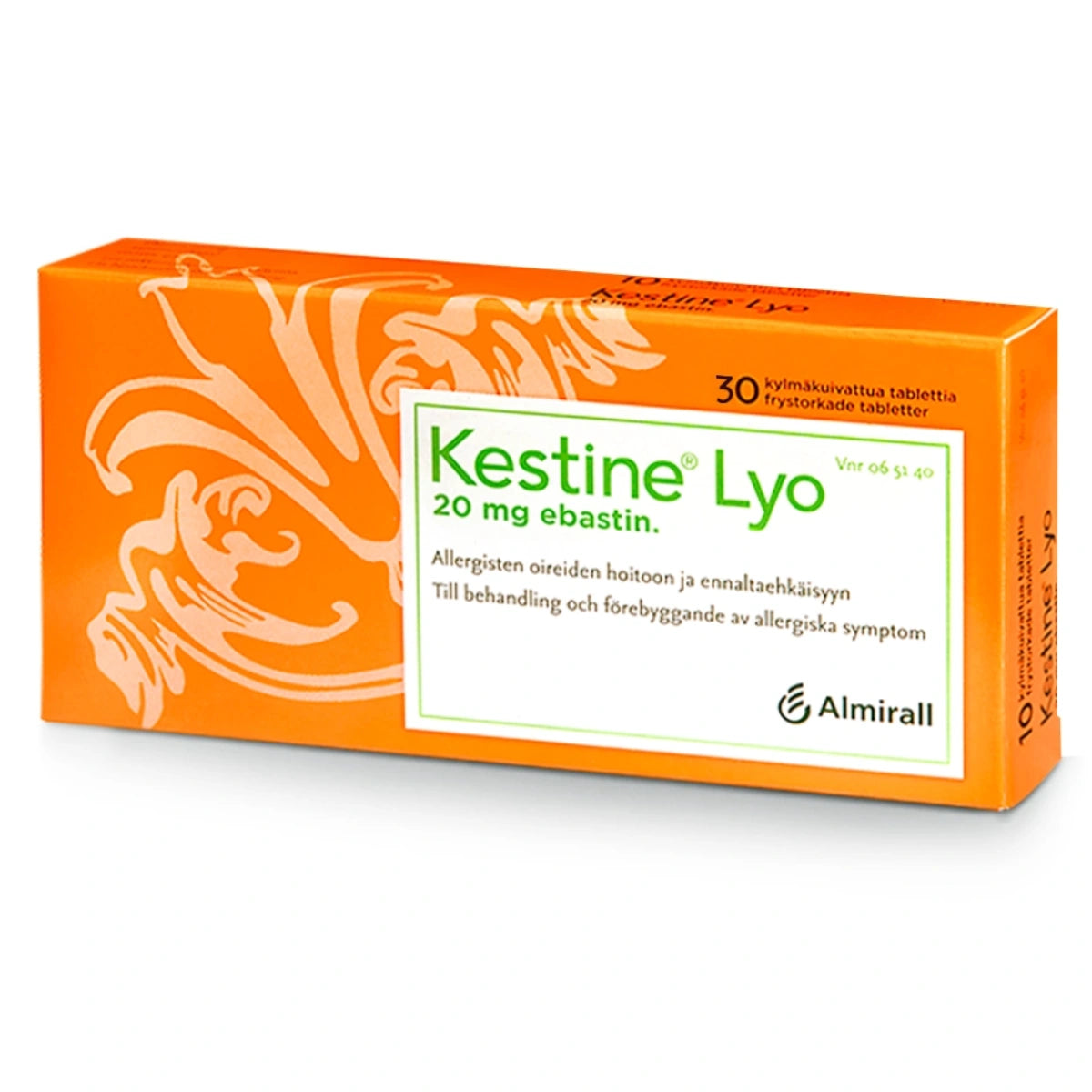 KESTINE LYO 20 mg tabletti, kylmäkuivattu 30 kpl