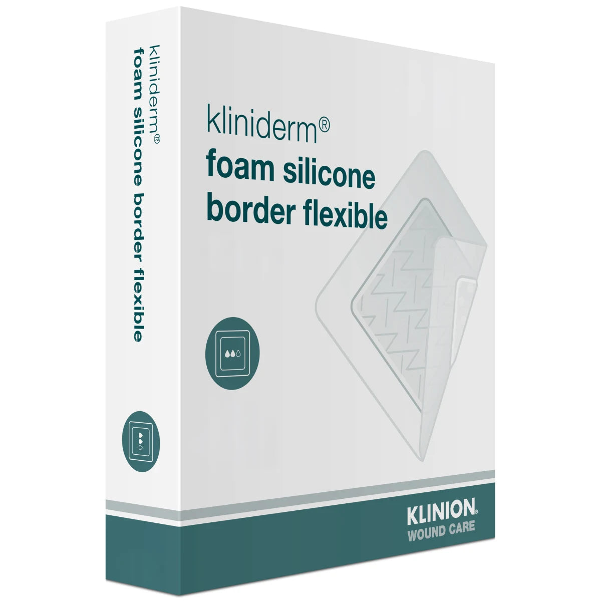 Kliniderm foam silicone border flexible kiinnittyvä vaahtosidos