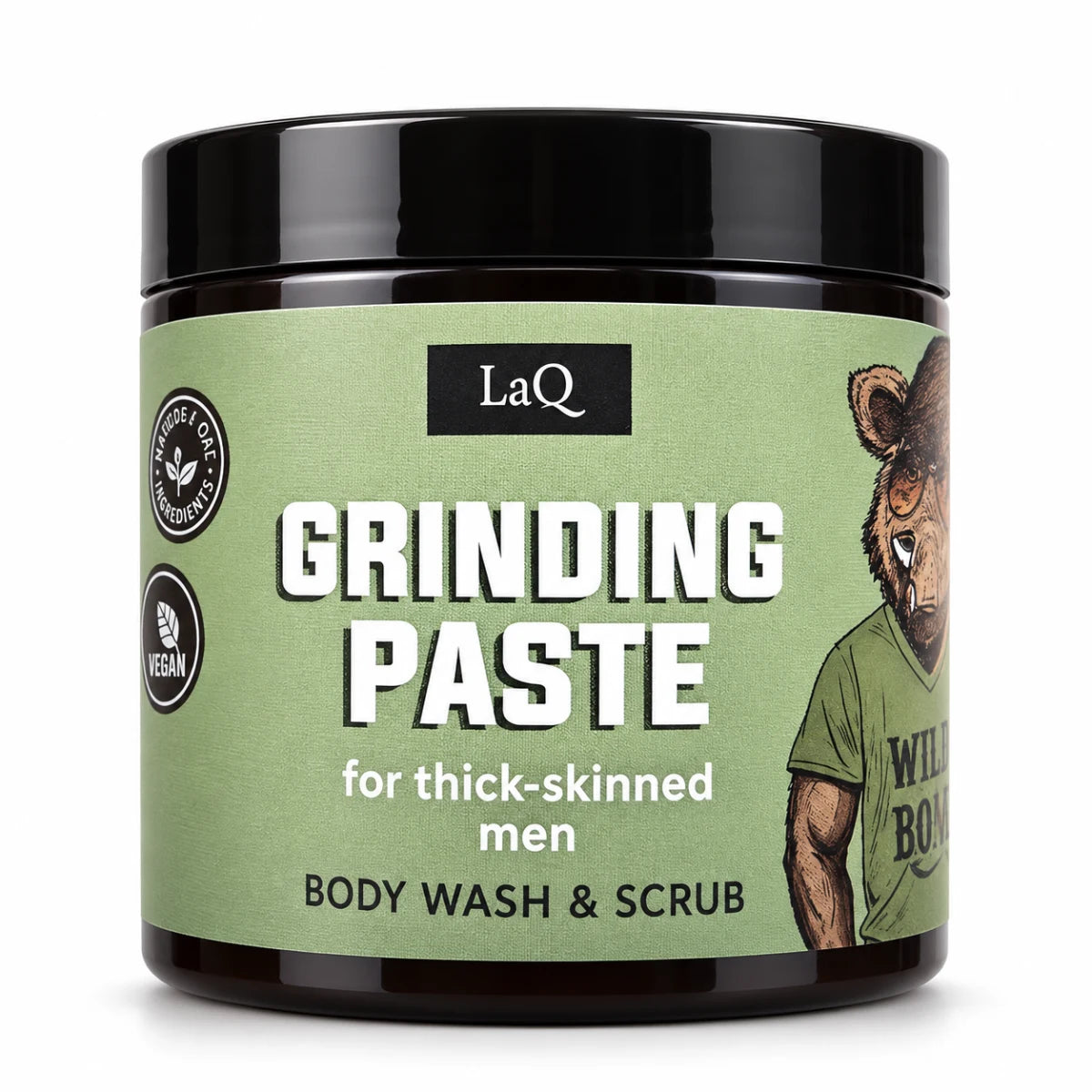 LaQ Wild Boar Wash and Scrub 220 g – pesevä sokerikuorinta vartalolle