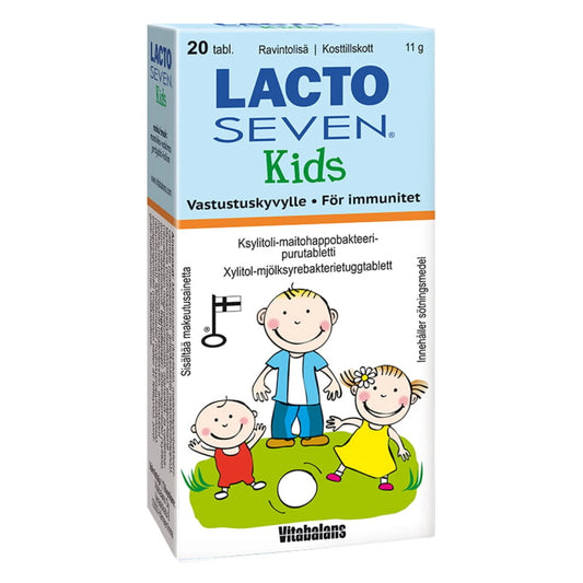 LACTO Seven Kids maitohappobakteerivalmiste tabletti 20 kpl