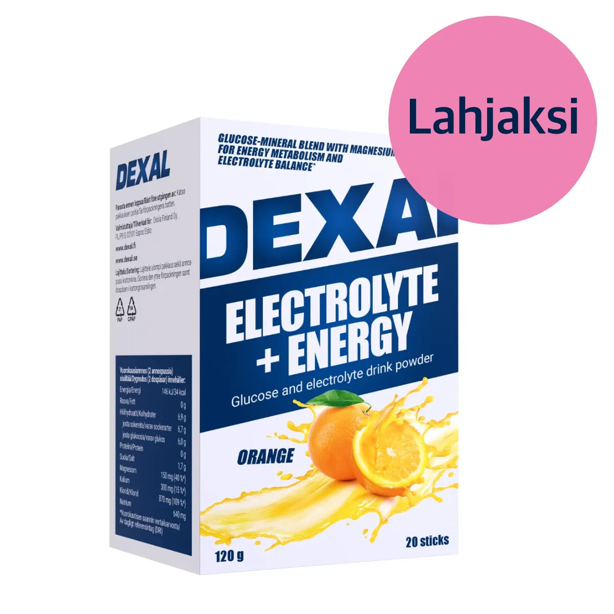 Lahjatuote Dexal Electrolyte + Energy annosjauhe 20 kpl