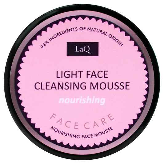 LAQ Kevyt kasvonpuhdistusvaahto pioni 40 g ravitseva tuote herkälle iholle
