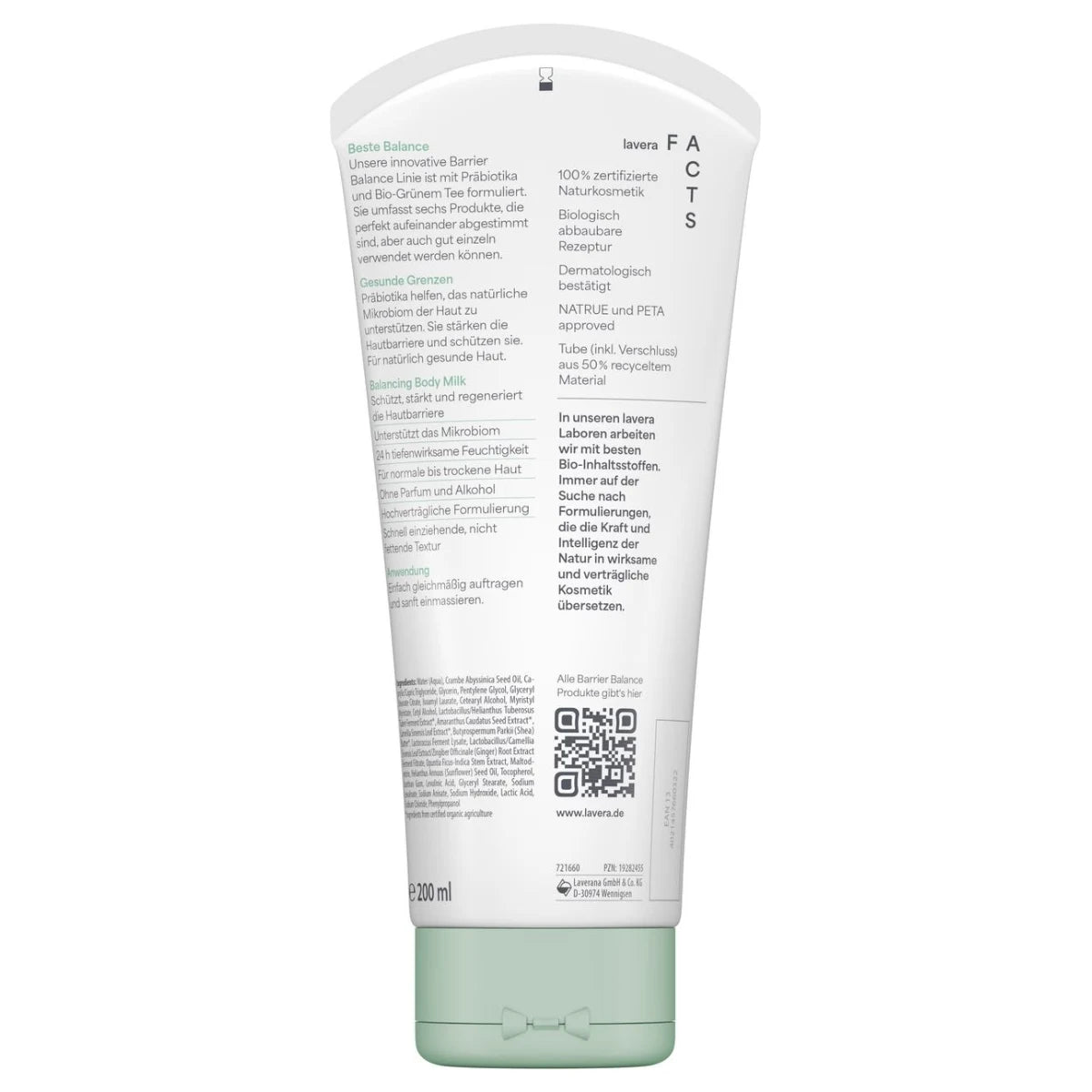 Lavera Barrier Balance Vartalovoide 200 ml – vegaaninen