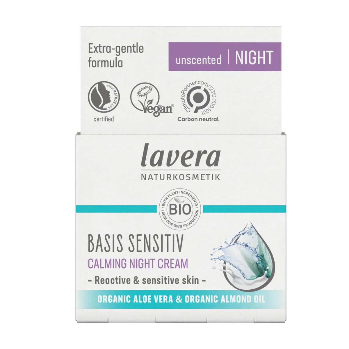 Lavera Basis Sensitiv Calming Night Cream 50 ml rauhoittava yövoide