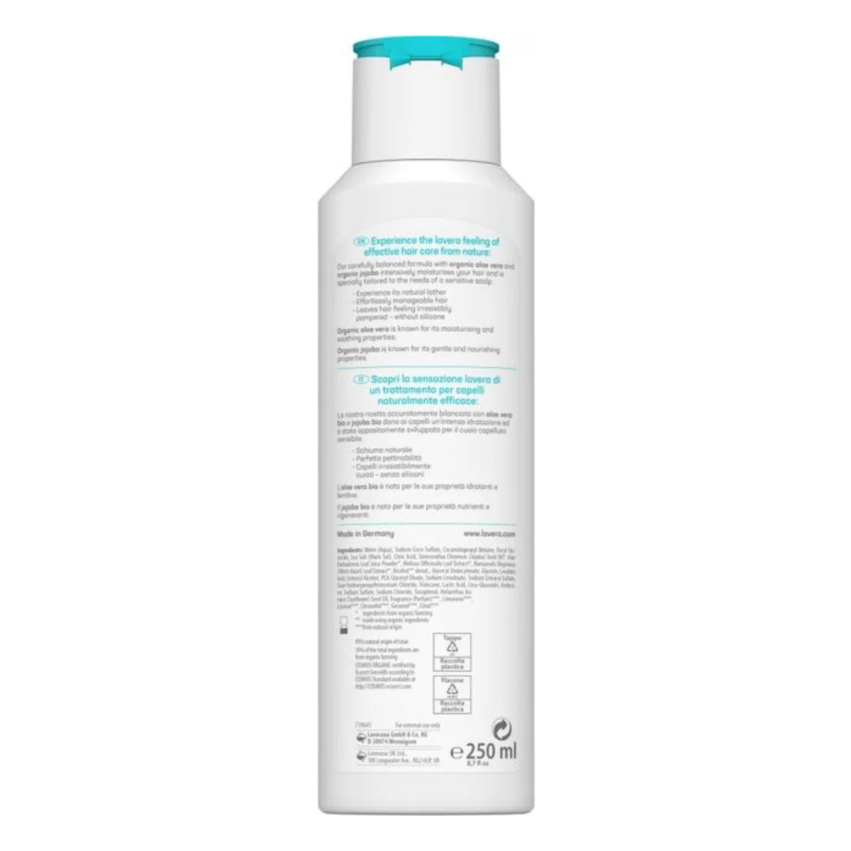 Lavera Basis Sensitiv Moisture & Care Shampoo – 250 ml kuiville hiuksille