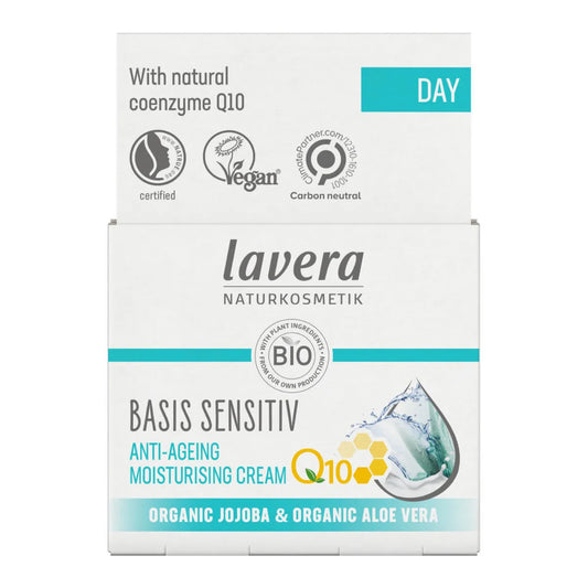 Lavera Basis Sensitiv Q10 Moisturising Cream 50 ml – Kosteutta ja kimmoisuutta ikääntyvälle iholle