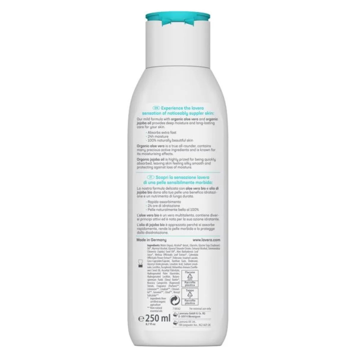 Lavera Basis Sensitiv Express Body Lotion 250 ml – Nopeasti imeytyvä vartalovoide normaalille iholle