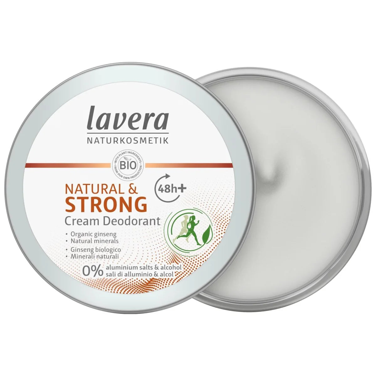 Lavera Deodoranttivoide 48h Natural & Strong 50 ml alumiiniton
