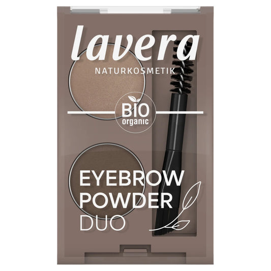 Lavera Eyebrow Powder Duo puuterimainen kulmaväri 2×0,8 g