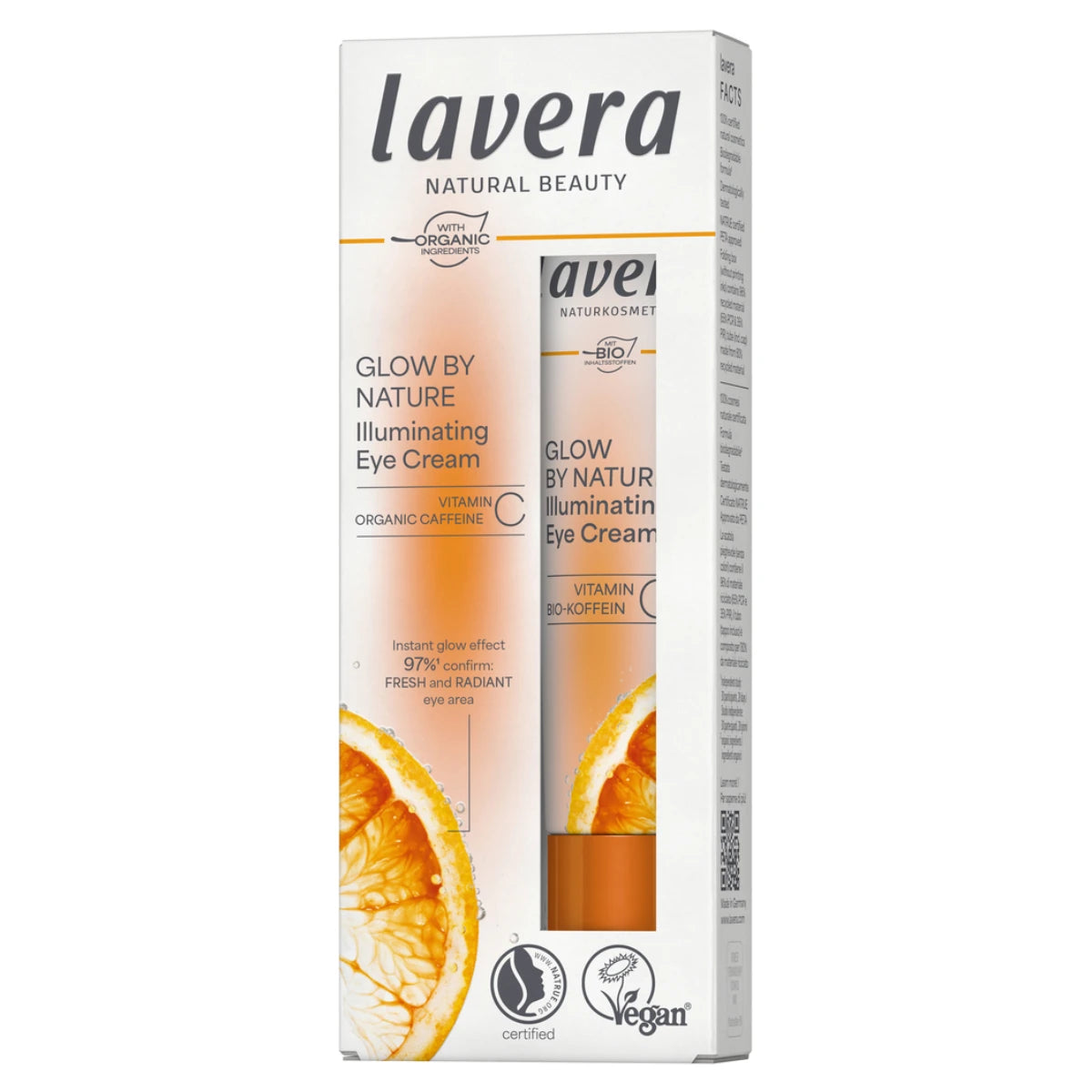 Lavera Glow By Nature Illuminatig Eye Cream heleyttävä silmänympärysgeeli väsyneelle iholle