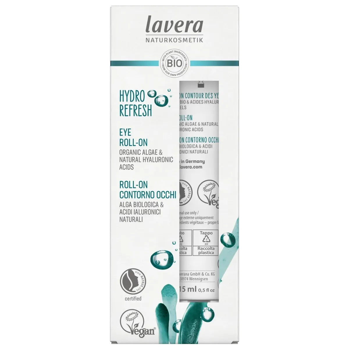 Lavera Hydro Refresh Eye Roll-on 15 ml silmänympärysvoide