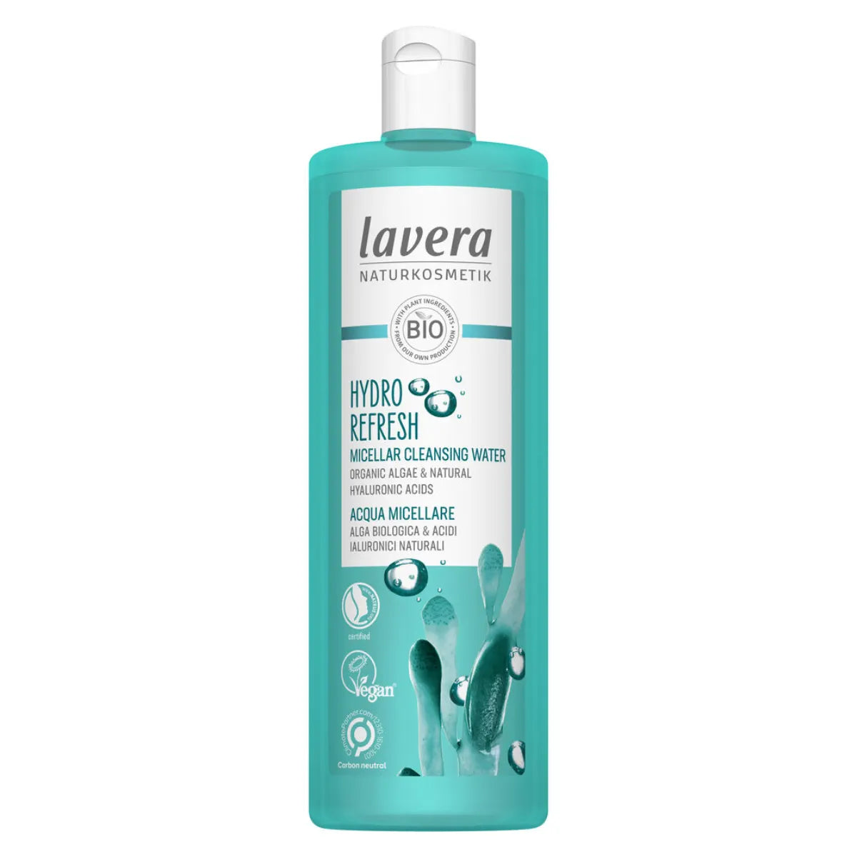 Lavera Hydro Refresh Micellar Water 400 ml –&nbsp;Luonnollisen raikas ja kosteuttava misellivesi