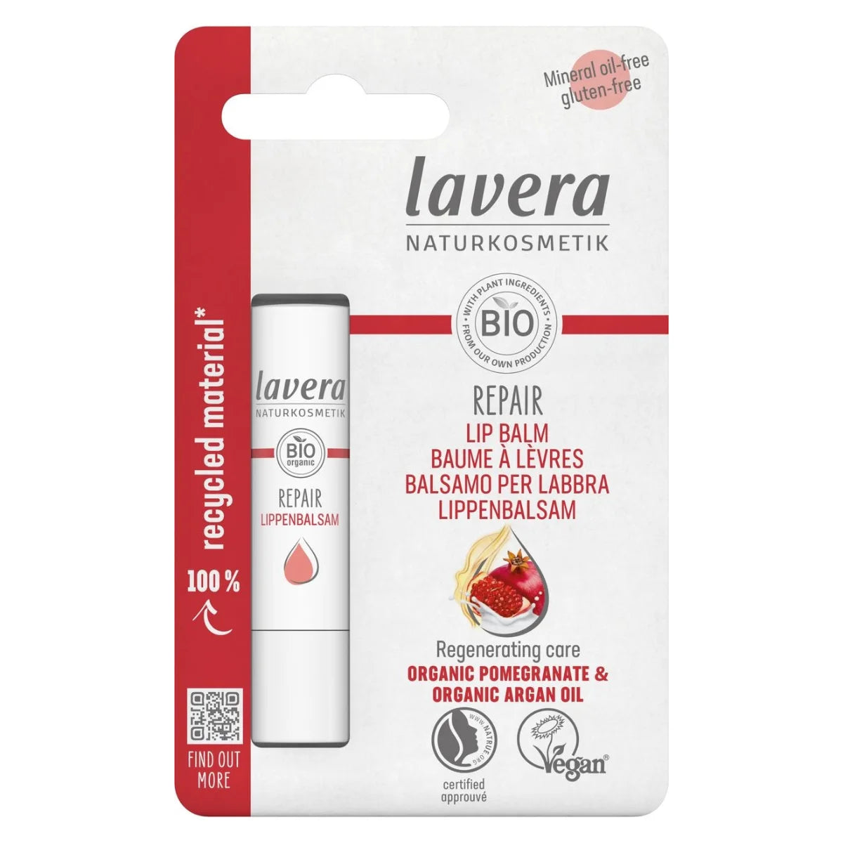 Lavera Repair Lip Balm Huulivoide – 4,5 g