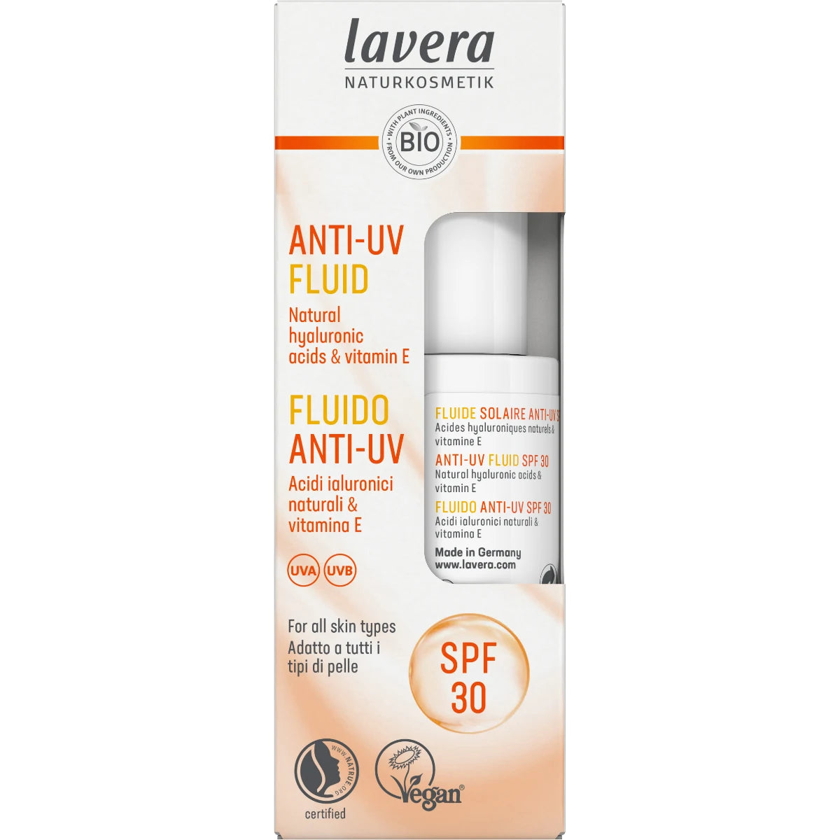 Lavera UV-suojaemulsio SPF 30 30 ml – sisältää vain mineraalifilttereitä