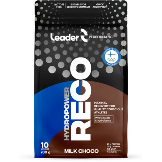 Leader Performance HydroPower RECO Milk Choco 700 g – Palautusjuoman uusi laatutaso