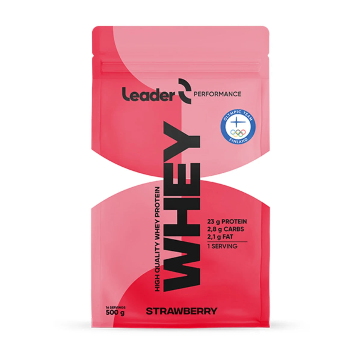 Leader Performance Whey Protein Strawberry 500 g