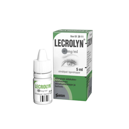 LECROLYN 40 mg/ml silmätipat, liuos 5 ml allergisen sidekalvotulehduksen hoitoon