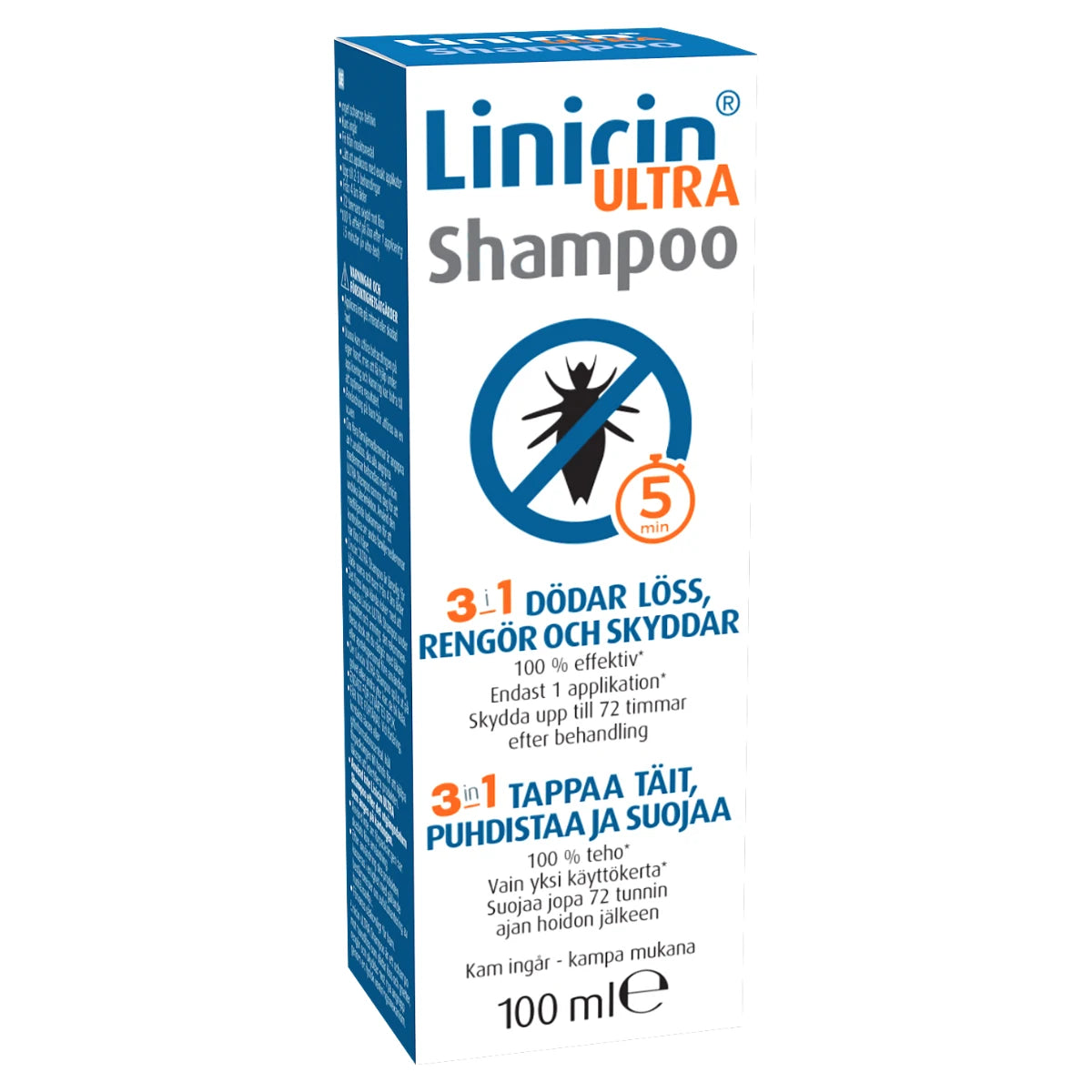 Linicin ULTRA Shampoo 100 ml kolmivaikutteinen täishampoo