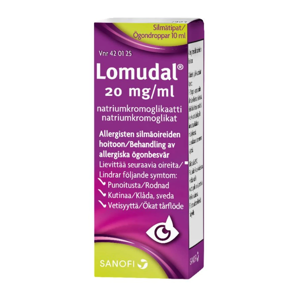 LOMUDAL 20 mg/ml silmätipat, liuos 10 ml