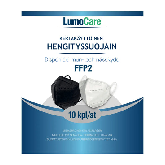 LUMOCARE FFP2 Hengityssuojain valkoinen 10 kpl