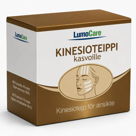 Lumocare Kinesioteippi kasvoille 2,5 cm x 5 m beige 2 kpl