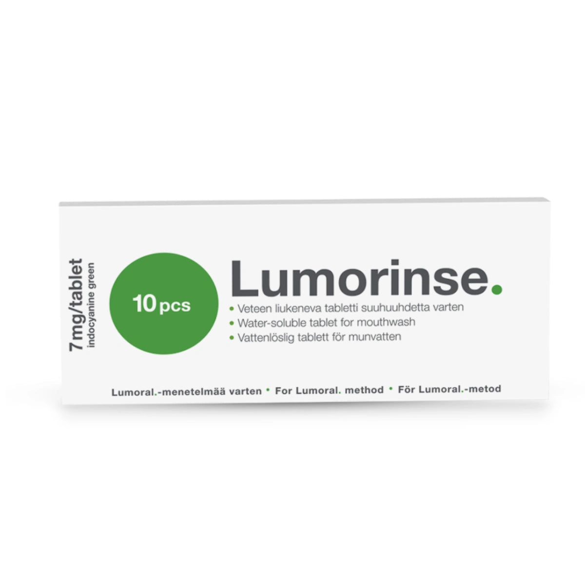 LUMORINSE Suuhuuhde tabletti 10 kpl Lumoral-hoitoa varten